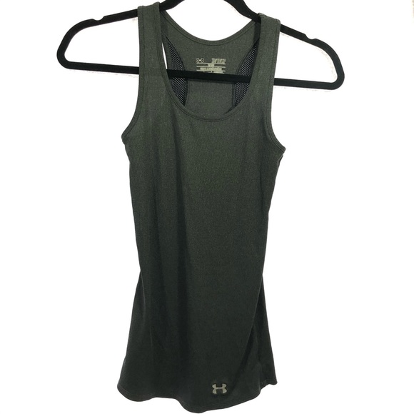 3/$25 Under Armour Xs heat gear gray tank fitted - Picture 1 of 5